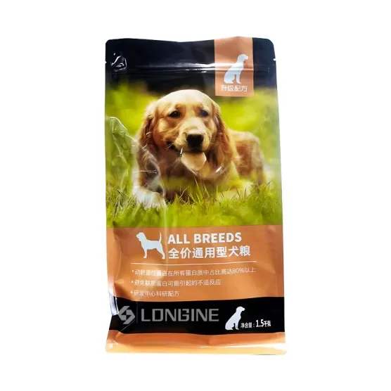 Zipper Stand Up Pet Food Bag